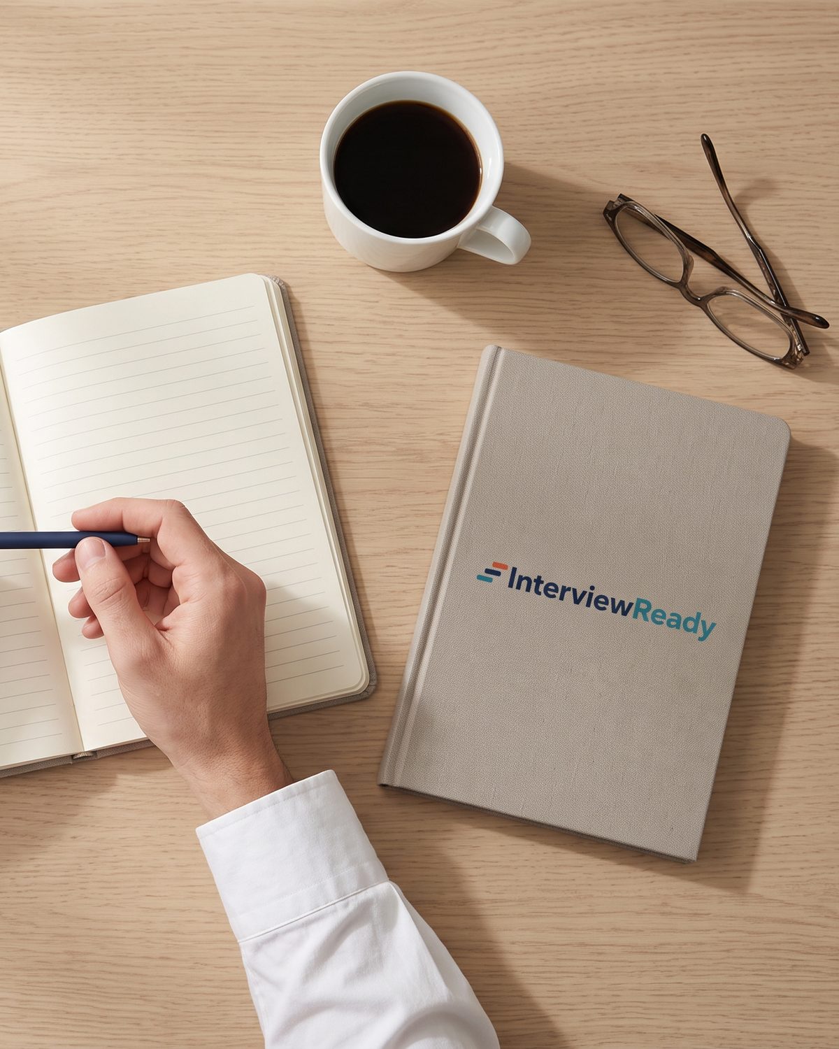 Notebook on a desk