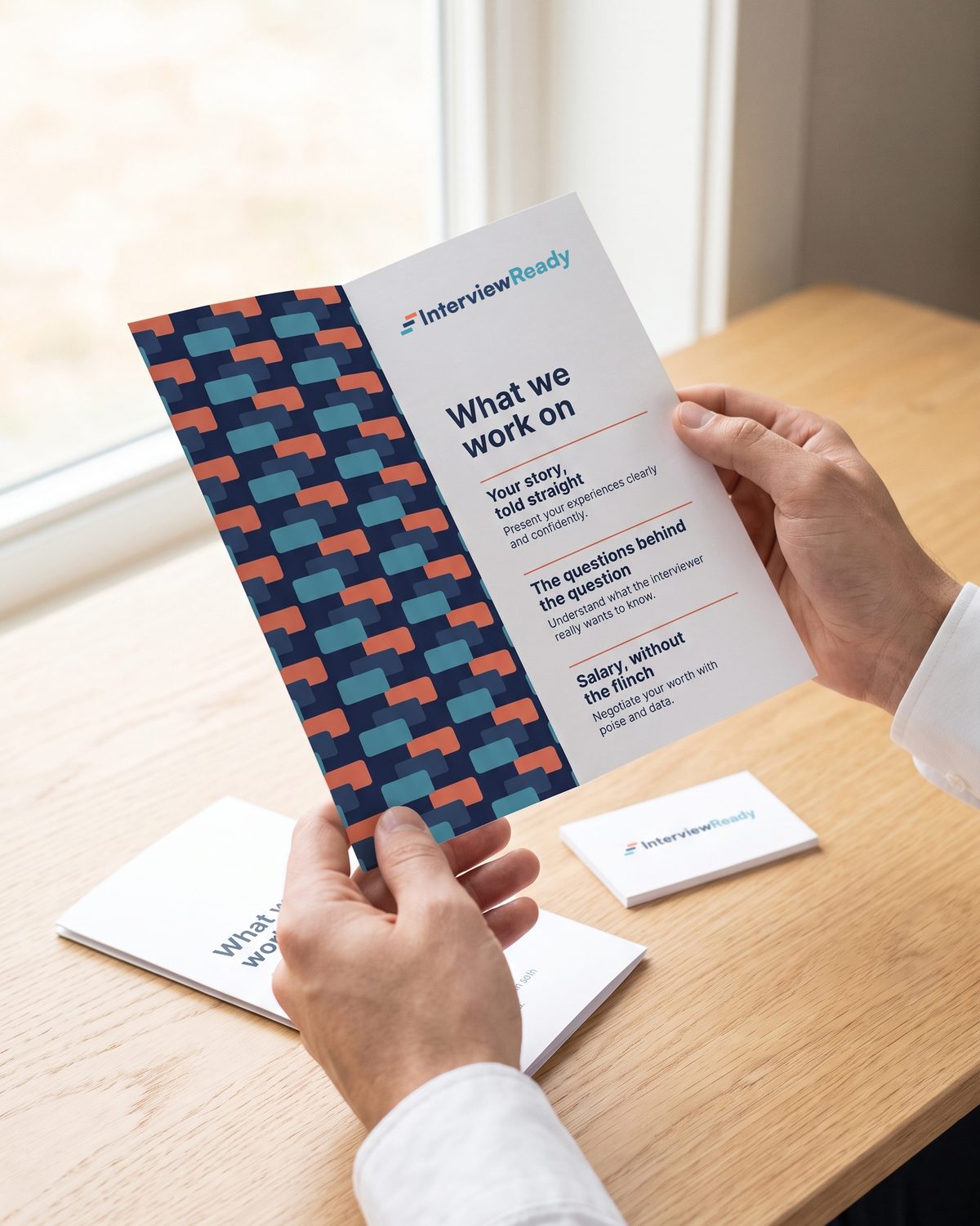 Tri-fold leaflet: What we work on