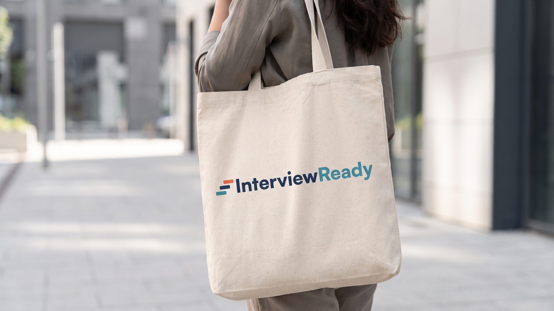 Tote bag with the wordmark