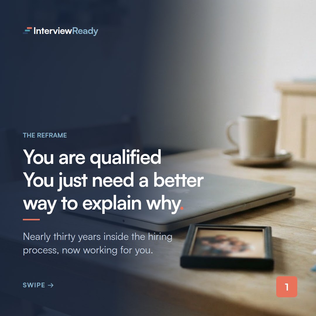 LinkedIn carousel: You are qualified, you just need a better way to explain why